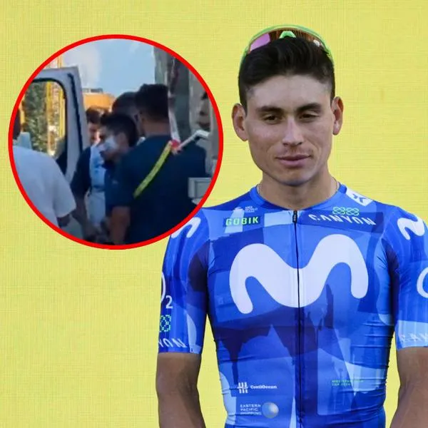 Einer Rubio accidente en Tour de Francia: video muestra cómo quedó en la cara