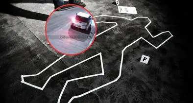En imágenes quedó el momento en el que asesinan al conductor de plataforma en Bogotá