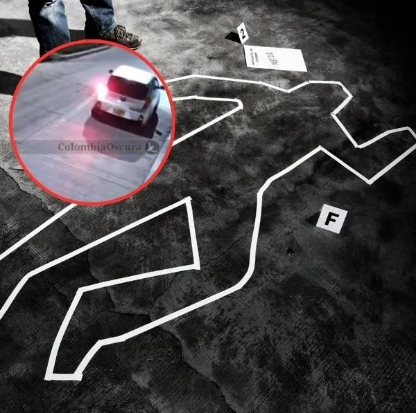 En imágenes quedó el momento en el que asesinan al conductor de plataforma en Bogotá