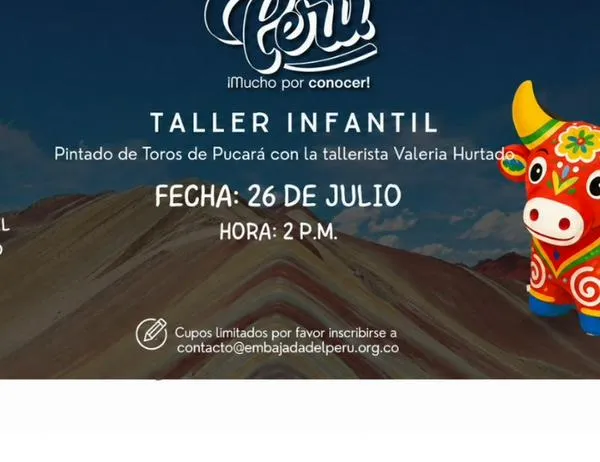 ¿Te gusta la pintura? Asiste al taller gratis en el CEFE Chapinero en Bogotá y pinta tu propio 'Toro de Pucará' 