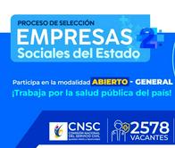 La CNSC oferta más de 2.500 vacantes con el proceso de selección Empresas Sociales del Estado 2  