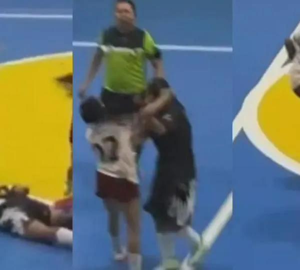 Brutal agresión en el fútbol sala femenino de Brasil; "primera vez que veo algo así"