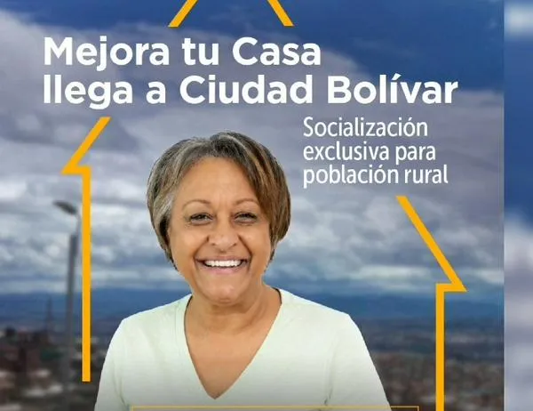 El programa 'Mejora tu Casa en Bogotá' llega a la localidad de Ciudad Bolívar: asiste este sábado 1 de agosto 