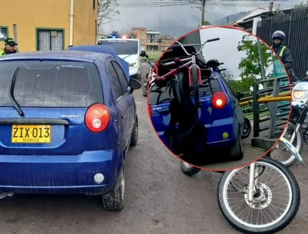 Habló el dueño del Chevrolet azul que intentó pasar por un puente en Bogotá