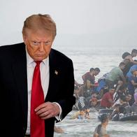 Donald Trump y migrantes del Ceuta