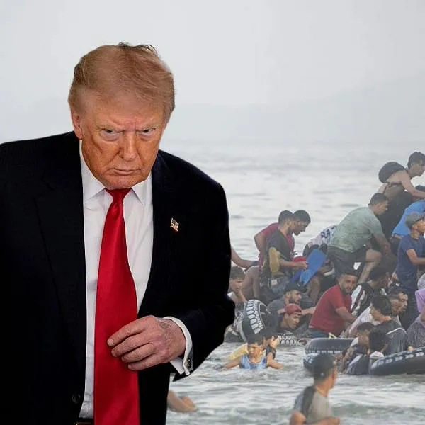 Donald Trump y migrantes del Ceuta