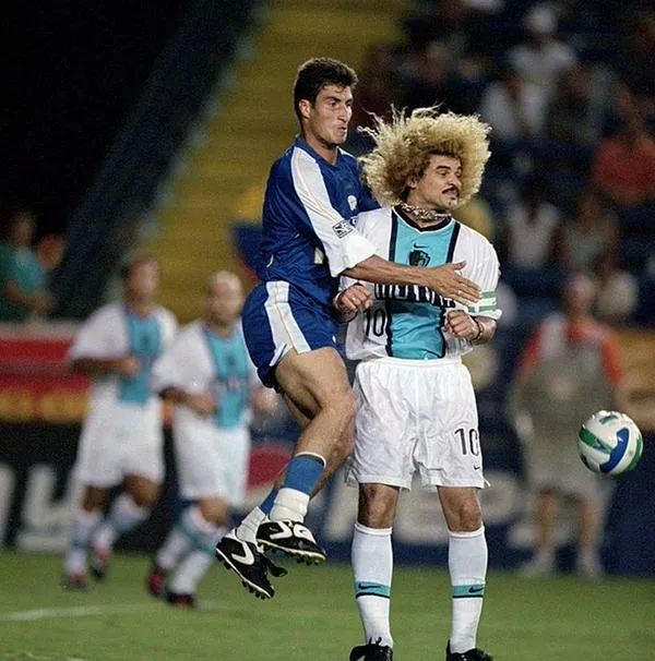 Diego Serna y el 'Pibe' Valderrama