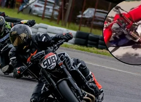 Válida de motos en Guayabal terminó en un grave accidente