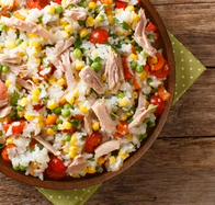 Arroz con atún de lata rápido y económico
