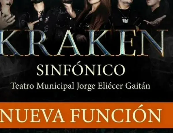 No te pierdas el concierto sinfónico Kraken en el Teatro Jorge Eliécer Gaitán este sábado 8 de agosto 