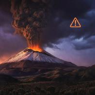 Volcán Puracé: alerta naranja reportan fuertes explosiones y caída de ceniza