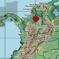 Temblor en Colombia de magnitud 3.8 con epicentro en Caimito (Sucre) hoy 60826