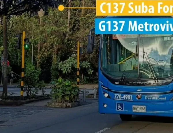 Servicio TransMiZonal de TransMilenio C137 Suba Fontanar - G137 Metrovivienda modificó su operación 