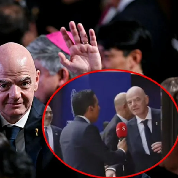 Gianni Infantino, en posesión de Abelardo de la Espriella 