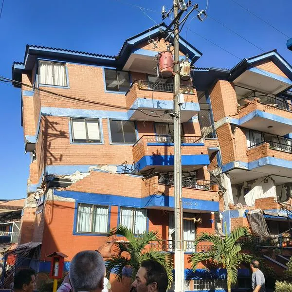 Edificio afectado en Risaralda