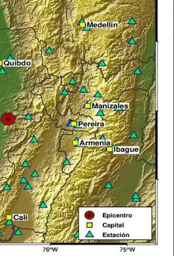 Registran nuevo temblor de 4,8 con epicentro en San José del Palmar, Chocó