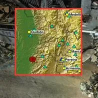 Nueva réplica de terremoto en Colombia de magnitud 3.6 en San José del Palmar