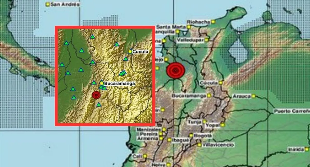 Temblores en Colombia en Los Santos (Santander), océano Pacífico e Istmina
