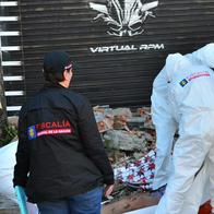 Activaron varios grupos de criminalística para levantar los cuerpos