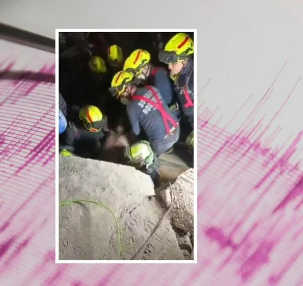 Rescatan con vida a hombre de 35 años entre los escombros tras terremoto en Cali