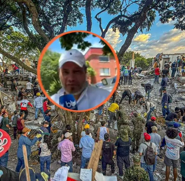 Momento de tensión en vivo: reportero de Blu Radio tuvo que evacuar de urgencia en Cali tras alerta de rescatistas por riesgo de nuevos derrumbes y réplica