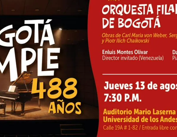 Asiste al concierto gratis de la Orquesta Filarmónica de Bogotá: jueves 13 de agosto 