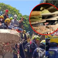 Diana fue rescatada con vida de los escombros en Cali: video del rescate