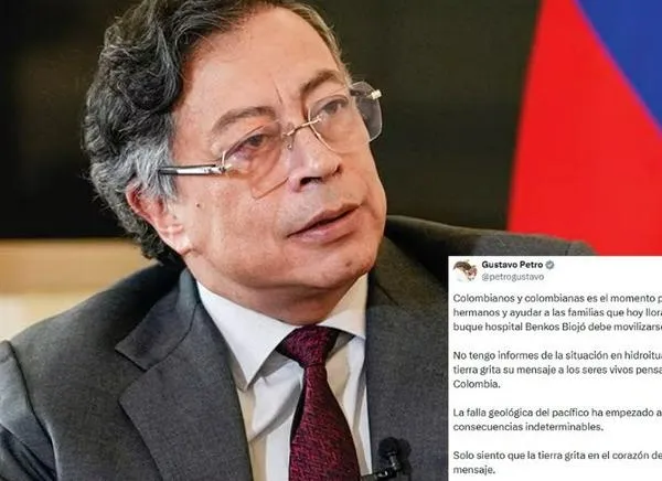 Gustavo Petro se pronunció tras un día del terremoto