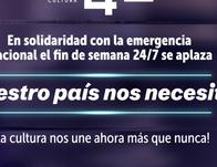 Se reprograma el Fin de Semana 24/7 en solidaridad con la emergencia nacional 