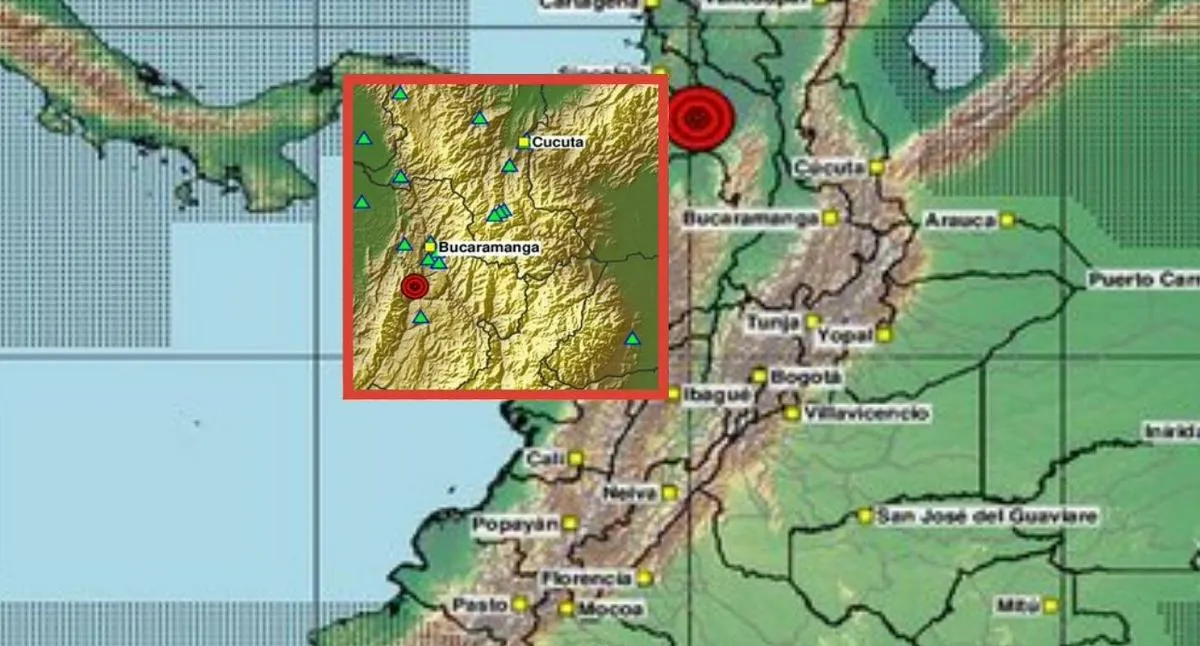 Temblor en colombia d emagnitud 3.0 en LoS Santos (Santander) hoy 13/08/2026