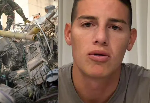 Video | James Rodríguez anuncia ayudas para damnificados por el terremoto en Colombia