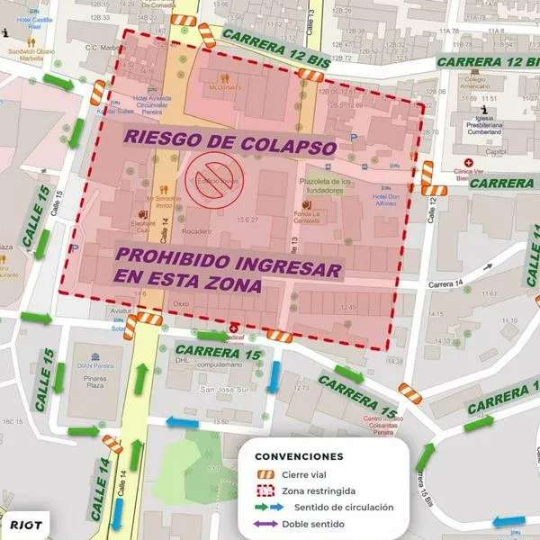 Terremoto en Colombia: cierres en centro de Pereira por edificio Invico