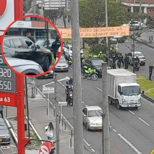 Calle 63 con carrera 24 de Bogotá, donde ocurrió una balacera que involucró un BMW