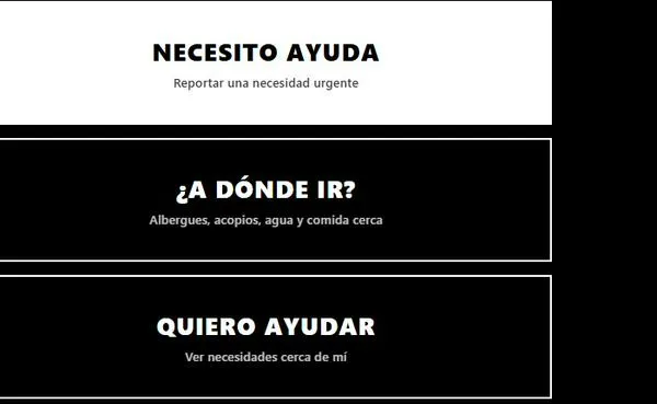 Webapp busca coordinar ayudas humanitarias incluso en zonas sin conexión a internet