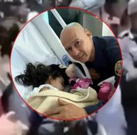 Emotivo reencuentro del rescatista con Sofía, la niña de 3 años en Cali