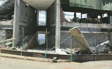 El terremoto golpeó duro al campo de Balboa