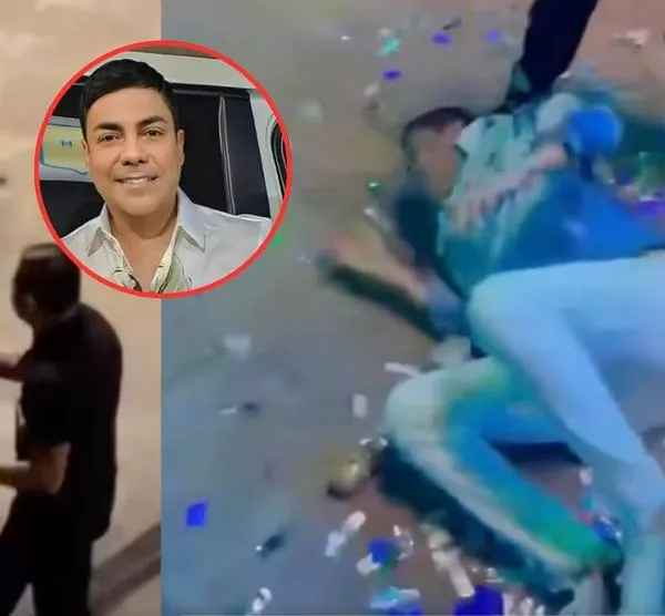 Churo Díaz sufrió aparatosa caída desde una tarima durante concierto