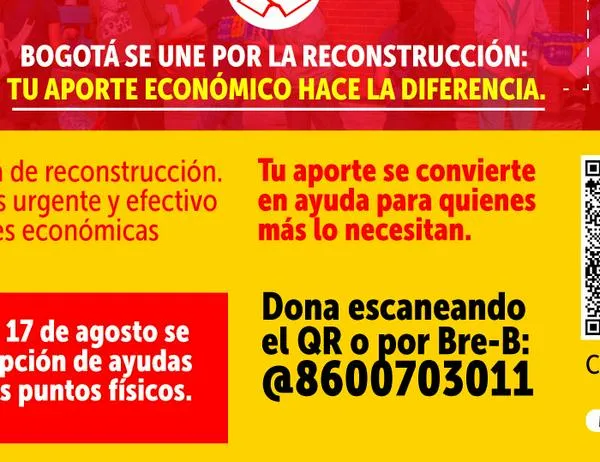 Bogotá se une por la reconstrucción de Colombia tras el terremoto: ayuda con tu aporte económico, sin importar monto 