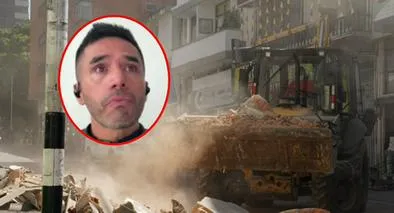De fondo, imágenes del terremoto en Pereira; destacadao, el exfutbolista  Fabián Vargas