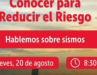 La preparación comienza desde casa: participa este jueves 20 de agosto en una charla con el IDIGER sobre acciones para reducir los riesgos durante un sismo 