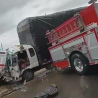Imágenes del accidente en la vía Panamericana, Manizales, este 19 de agosto