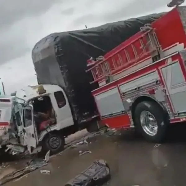 Imágenes del accidente en la vía Panamericana, Manizales, este 19 de agosto
