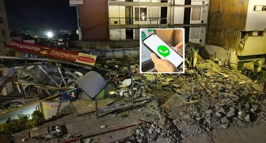 Así es nueva herramienta de WhatsApp para ayuda luego del terremoto en Colombia
