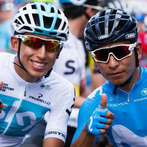 Egan Bernal y Nairo Quintana