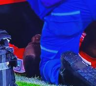 Kevin Balanta salió lesionado y en camilla contra América; causa preocupación en Santa Fe
