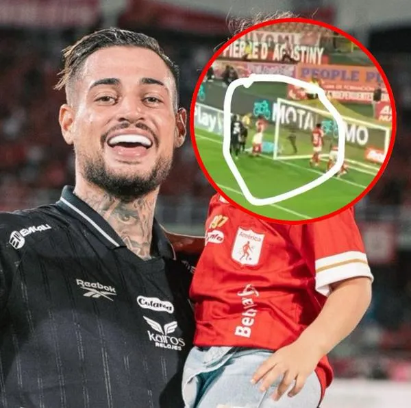 Jean Fernandes, América: video de la agresión de hincha de Santa Fe en El Campín