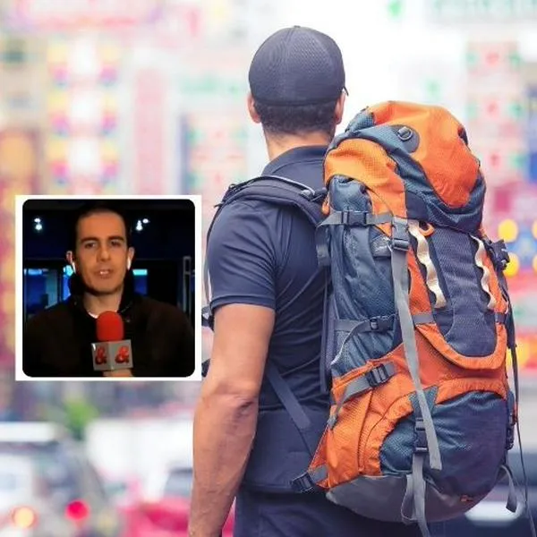 Expresentador de CM& Santiago López revela su nueva vida como mochilero: fotos