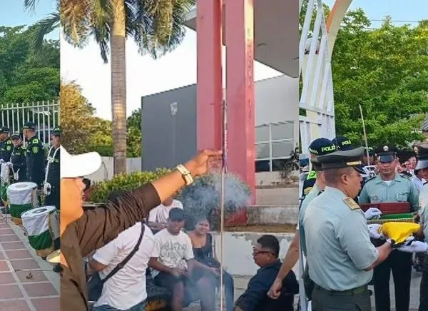 Sabanalarga despidió al patrullero asesinado en el Tolima