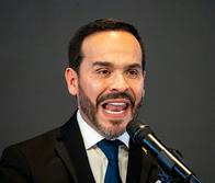 BOGOTA, COLOMBIA - JUNE 25: President-elect of Colombia, Abelardo de la Espriella, gives a speech during event to certify Abelardo de La Espriella as the new president of Colombia at Corferias Bogota on June 25, 2026 in Bogota, Colombia. (Photo by Diego Cuevas/Getty Images)