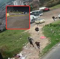 Imágenes de la balacera en Lomas de Rafael Uribe Uribe en Bogotá